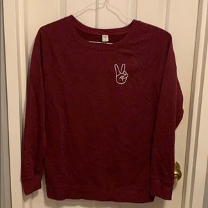 Small Old Navy Peace Sign Sweatshirt